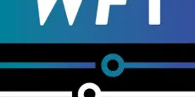 Blue, black, and white progress lines