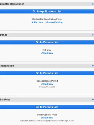 Listing of forms