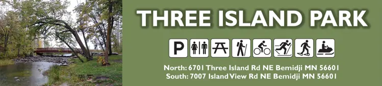 Three Island amenities icon banner