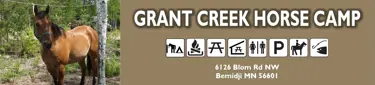  Horse camp amenities icon banner