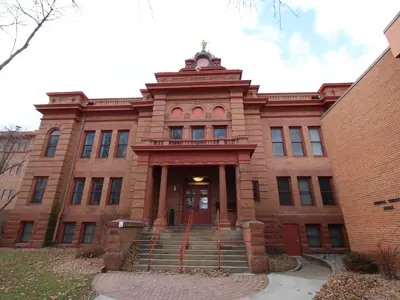 Beltrami County brick historic courthouse