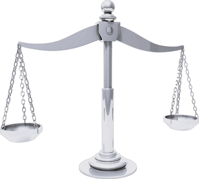 Silver scale of justice